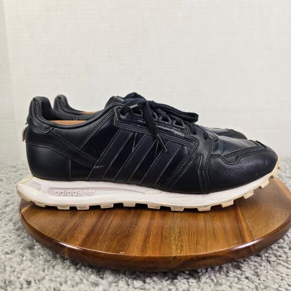 Adidas Originals White Mountaineering Racing 1 Blue Leather Sneaker Mens 10.5 - Picture 3 of 16